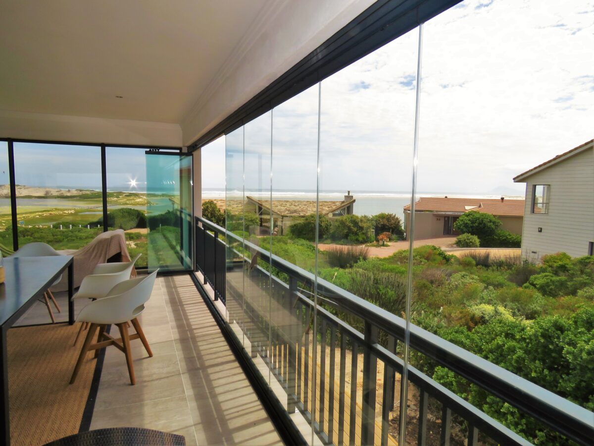 Frameless glass systems installed at a Western Cape home.